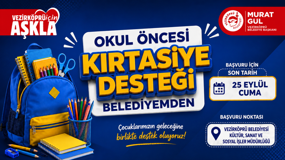 Belediyemizden Okul Öncesi Kırtasiye Desteği