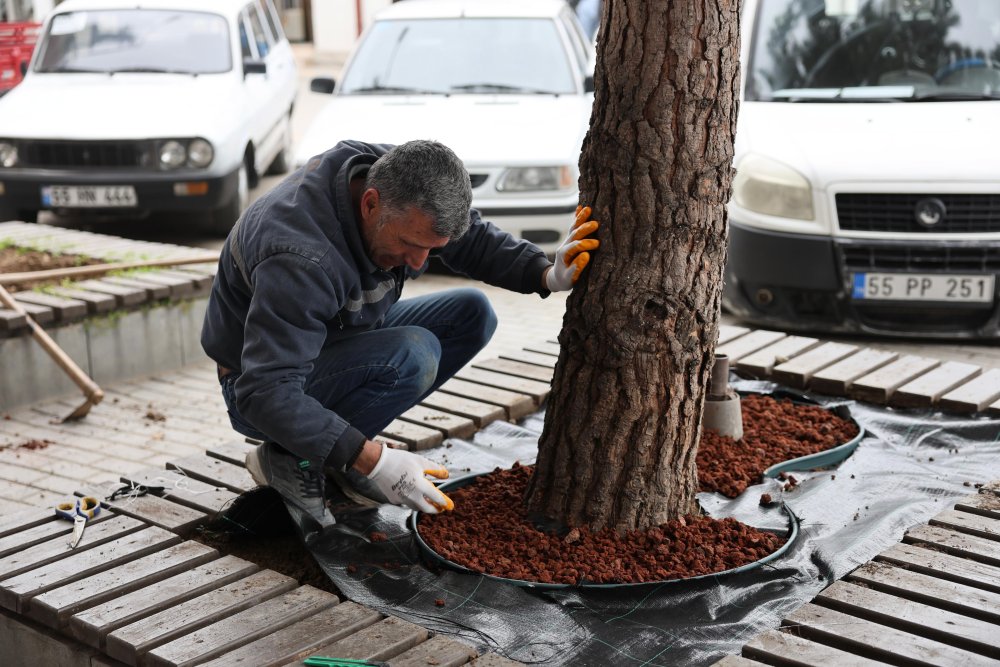 Fazıl Ahmet Paşa Mahallesi’nde Kuru Peyzaj Çalışmaları Sürüyor